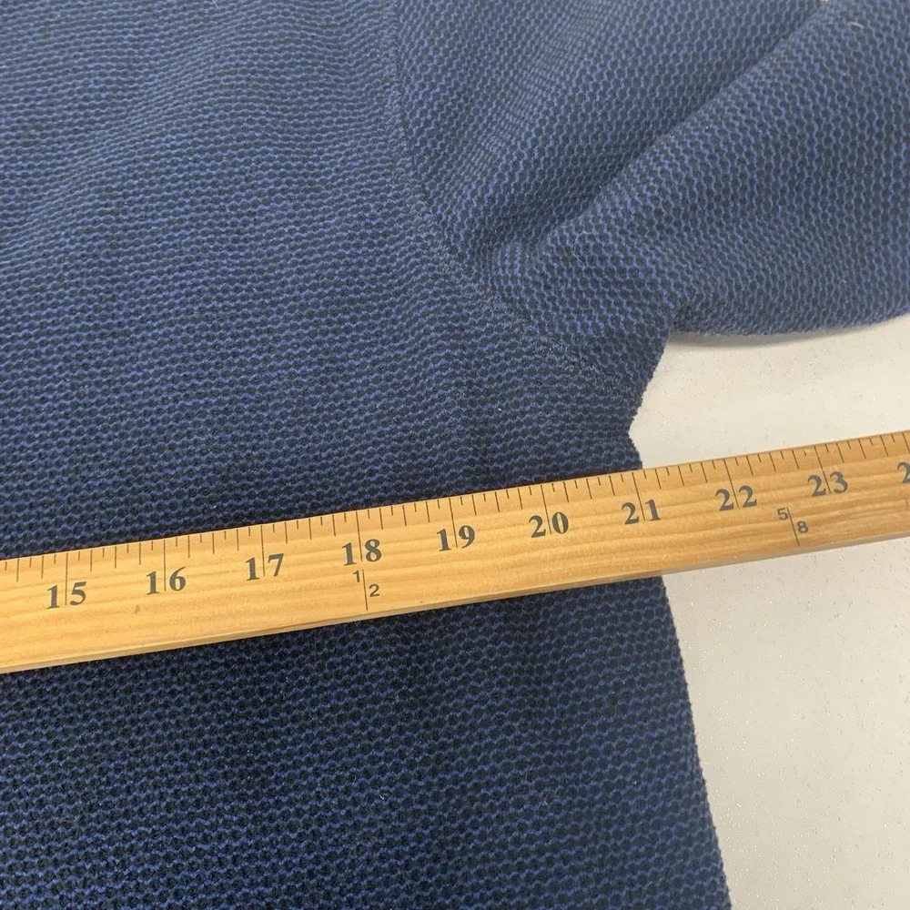 Orvis Sherpa Lined 1/4 Zip Sweatshirt Men Small Blue Pockets Outdoor Casual Work